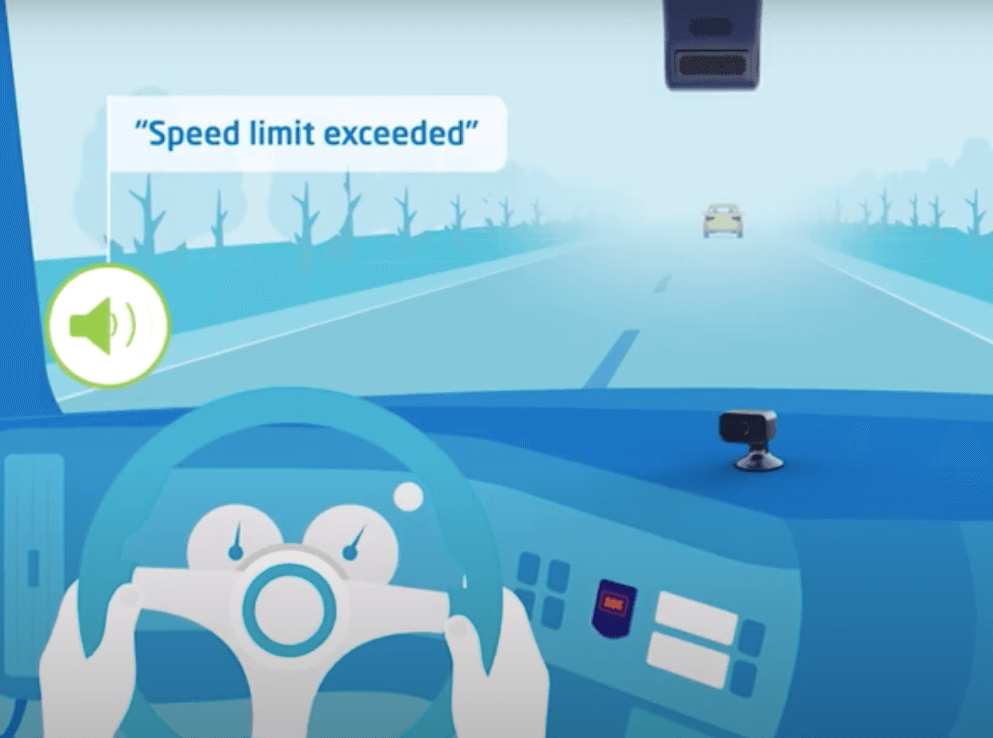 CalAmp in-cab alerts for harsh driving behaviors