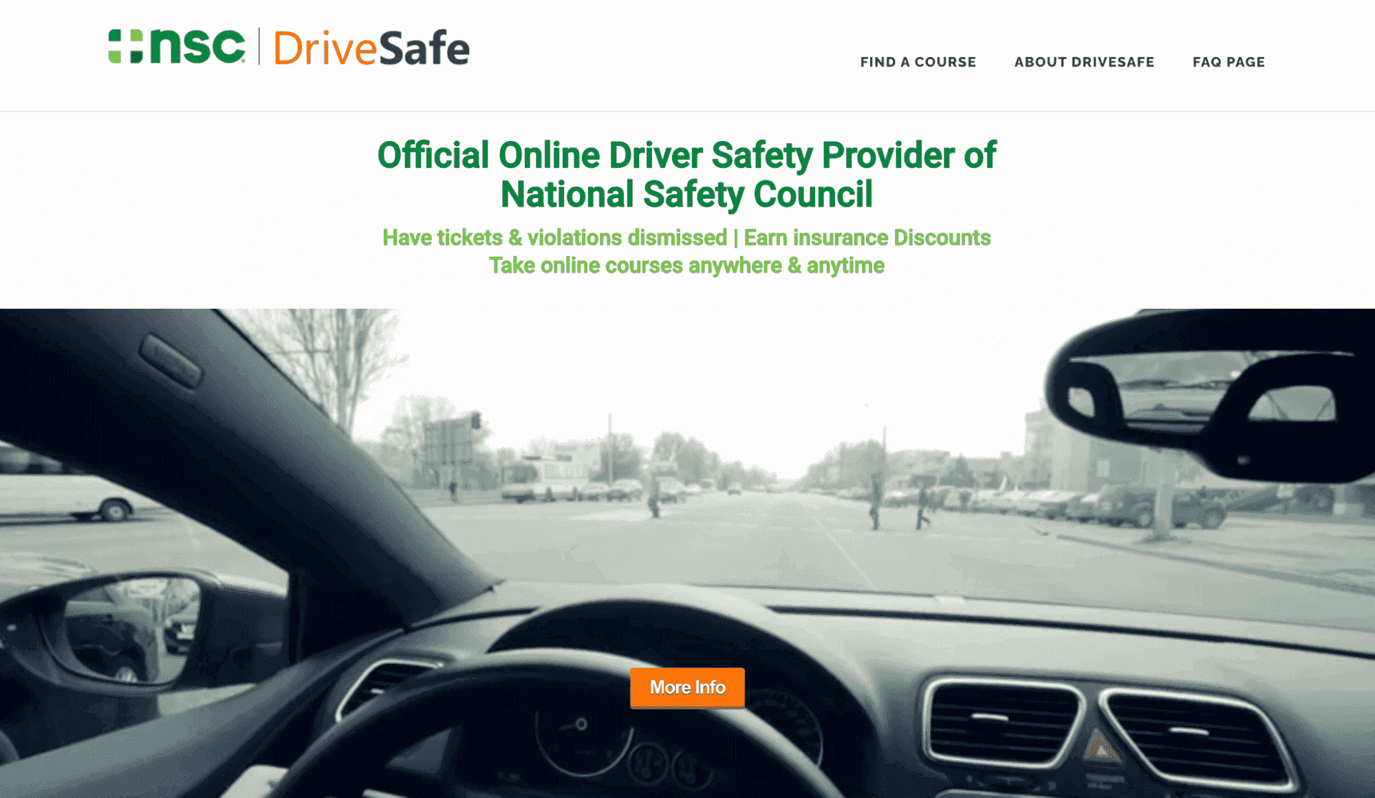 DriveSafe homepage