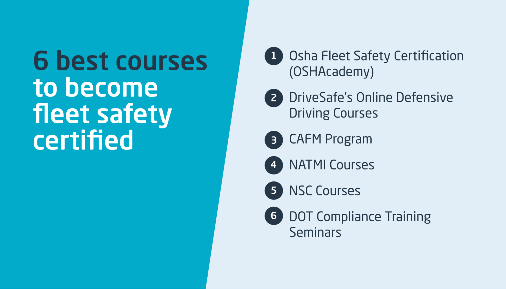 List of fleet safety certification programs