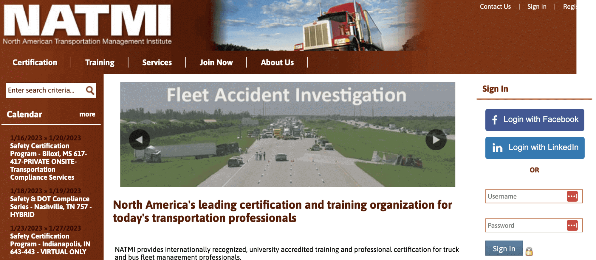 NATMI homepage