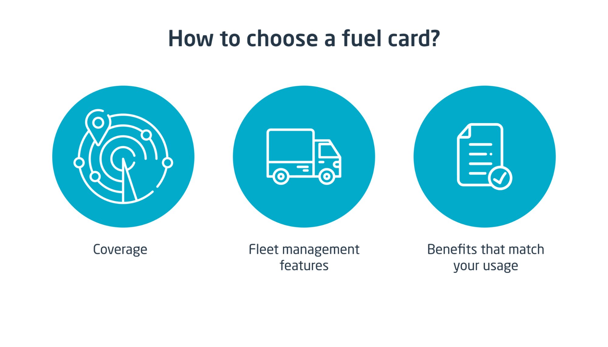 What to look for in a fuel card